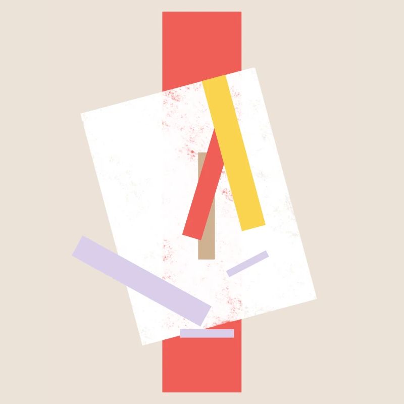 Jeu abstrait de couleurs sur imprimé