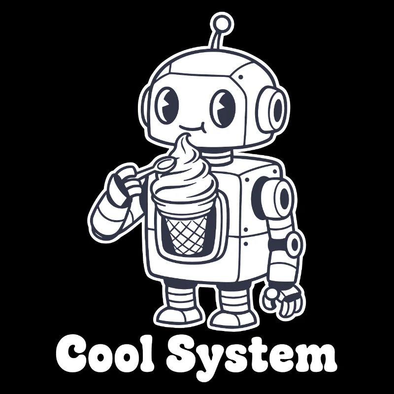 Roboter mit Eiscreme