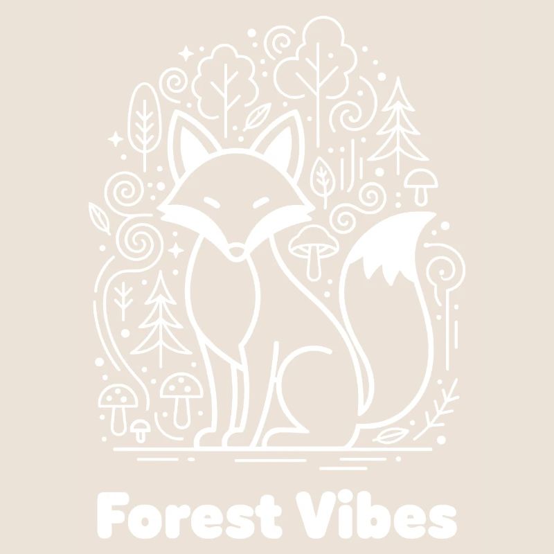 Forest fox in cloud forest