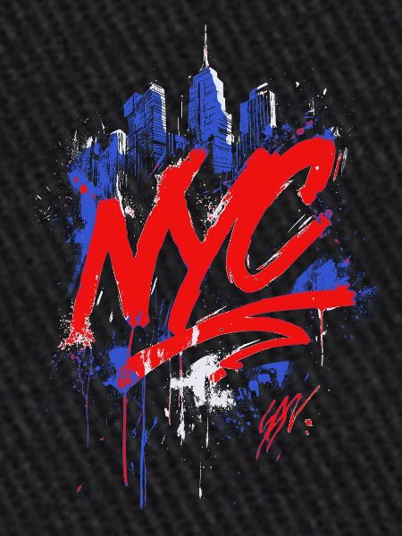 NYC Graffiti Skyline Splash