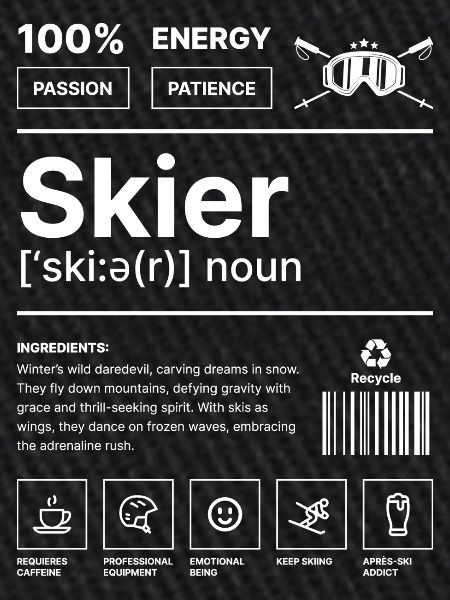 Skifahrer-Lebensstil