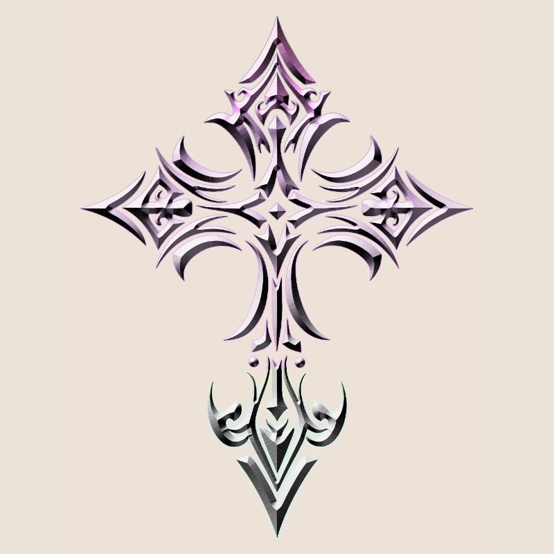 Gradient Gothic Cross