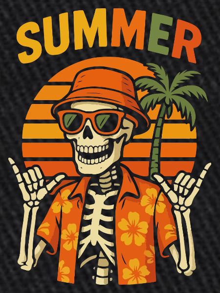 Hawaiian Palm Summer Skeleton