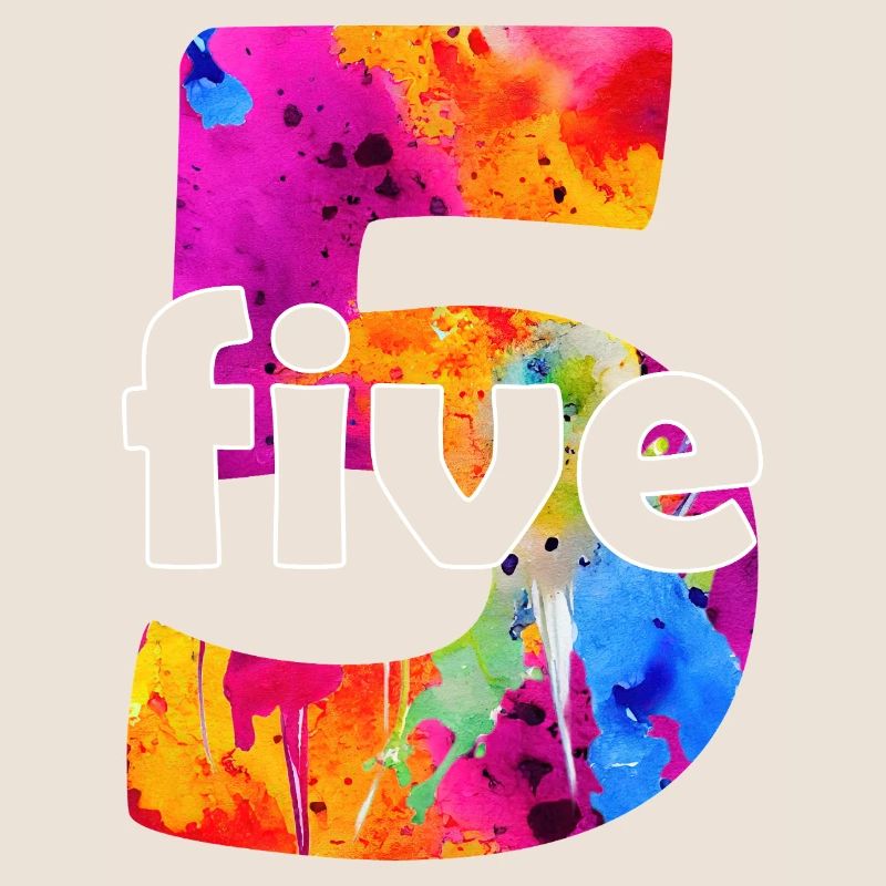 FIVE 5 YEAR BOY 5TH BIRTHDAY