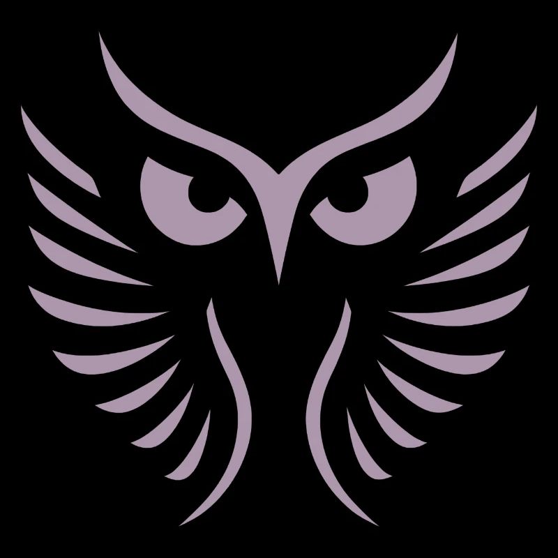 Moderne Eule: Abstrakte, Minimalistische Kunst