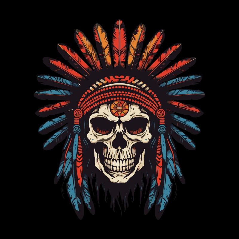 Apache Indian Chief Skull