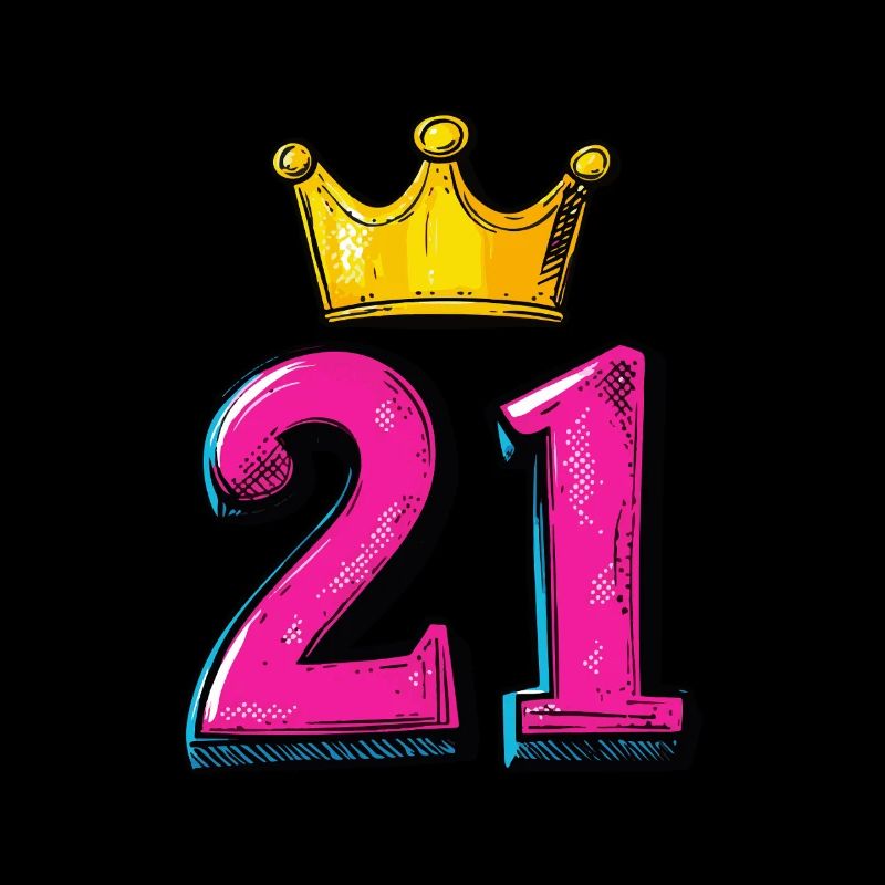 21 Numéro Jersey Couronne