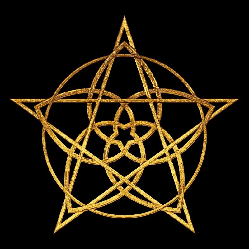 Fleur de Vénus Pentacle or