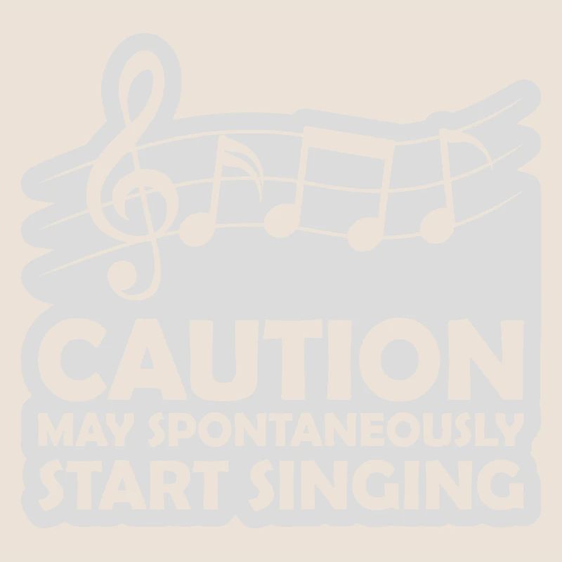 may spontaneously start singing