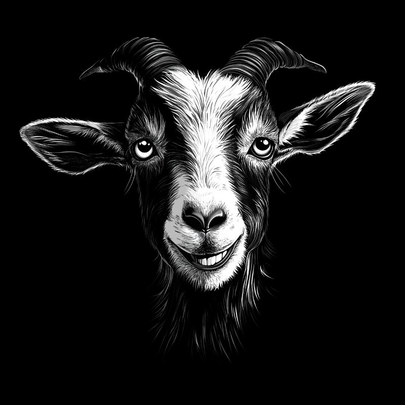 Goat Portrait Goats Animals