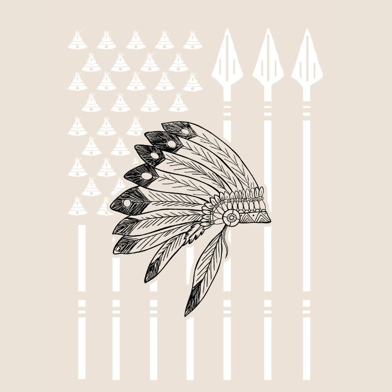 Native American flag gift
