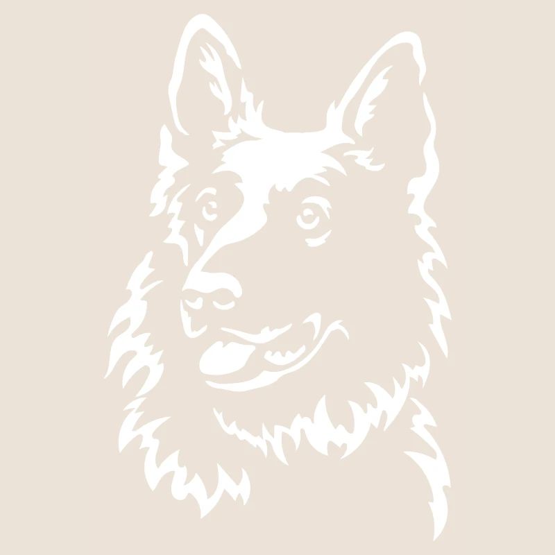 Schweizer Schäferhund Kopf "Black Edition"