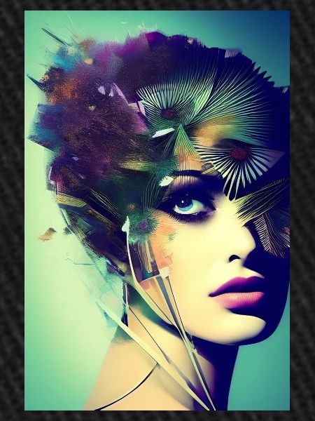 Art facial abstrait