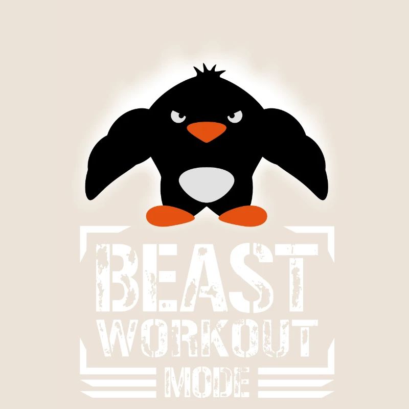 Pingouin Biceps Beast Workout Mode Bodybuilder