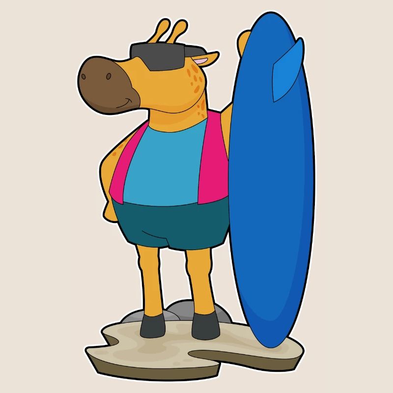 Planche de surf Giraffe Surfer