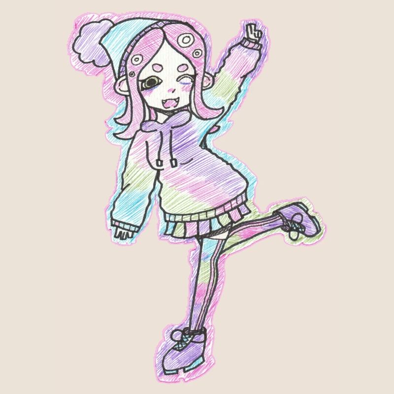 Inkling Mädchen | Pink | Splatoon