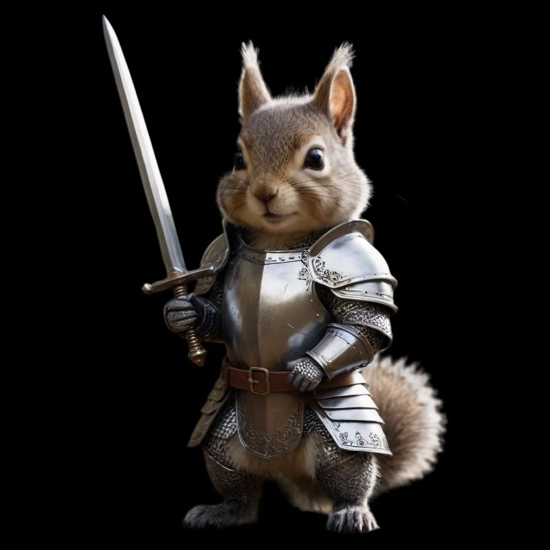 écureuil chevalier épée 1