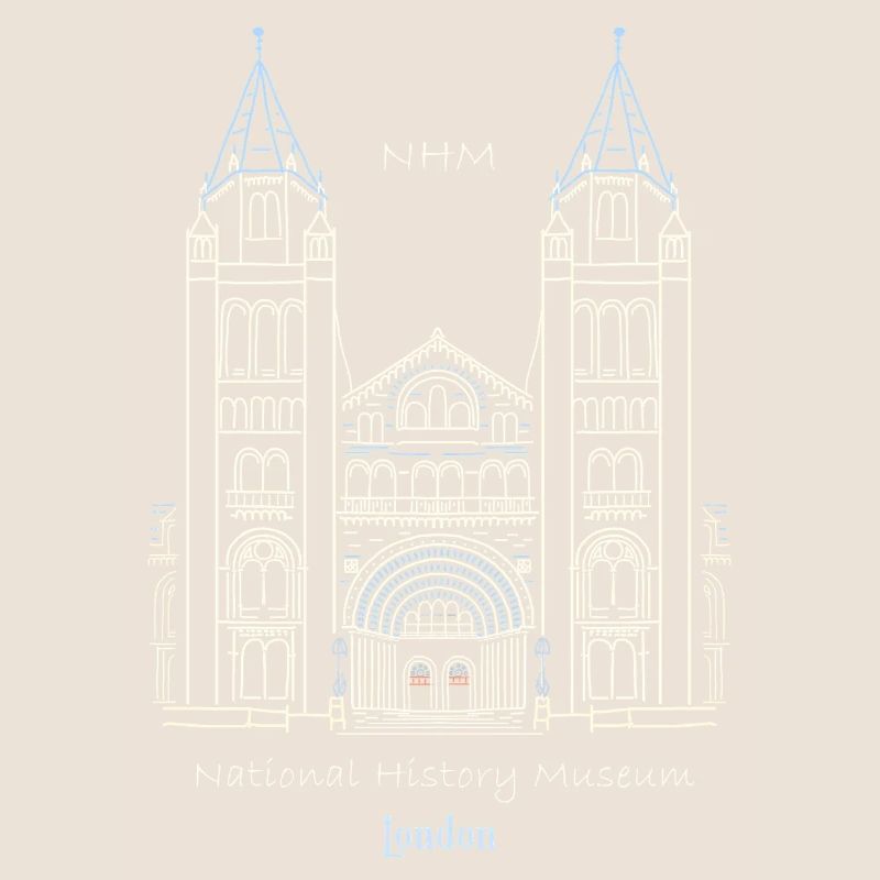 Londres, Musée d’histoire naturelle NHM, Dessin, Royaume-Uni