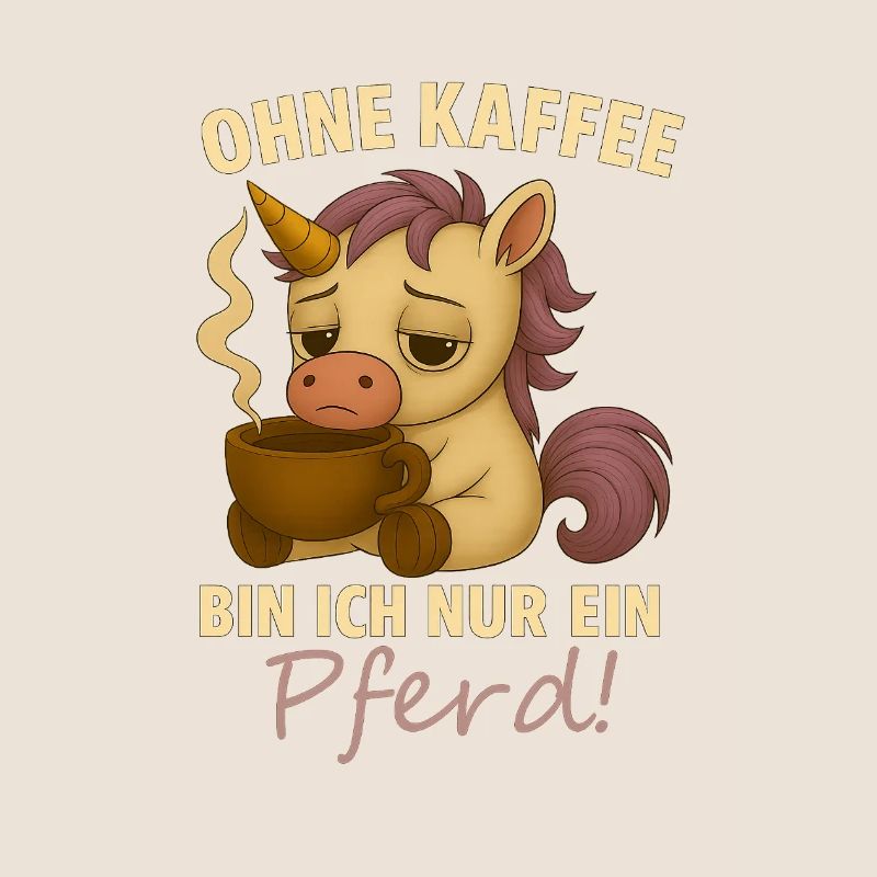 Ohne Kaffee bin ich nur ein Pferd