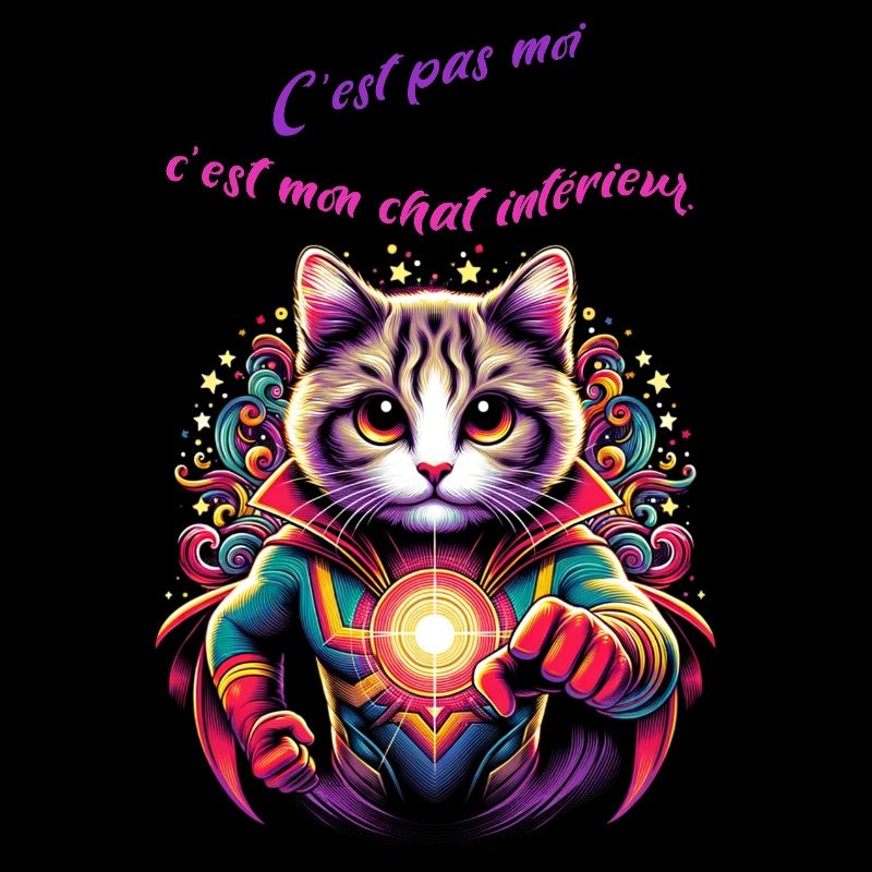 C’ est pas moi c est mon chat interieur