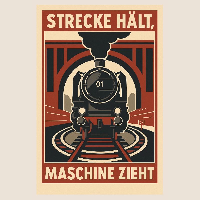 Railway Track Holds Machine Pulls