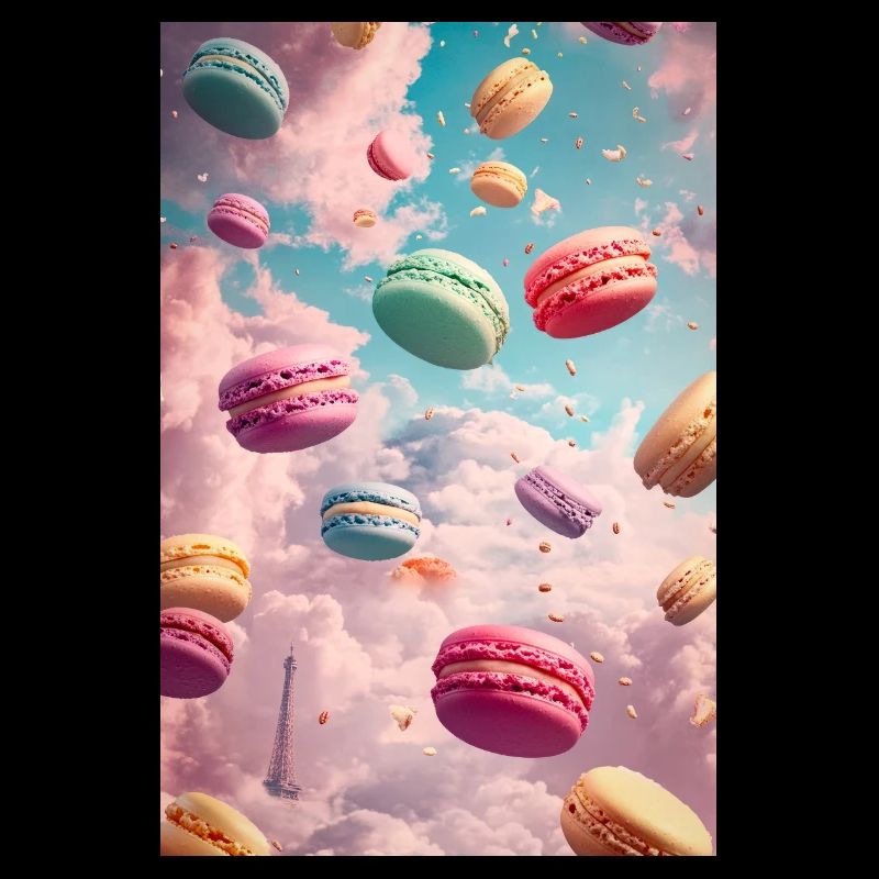 Pariser Macaron-Traumlandschaft