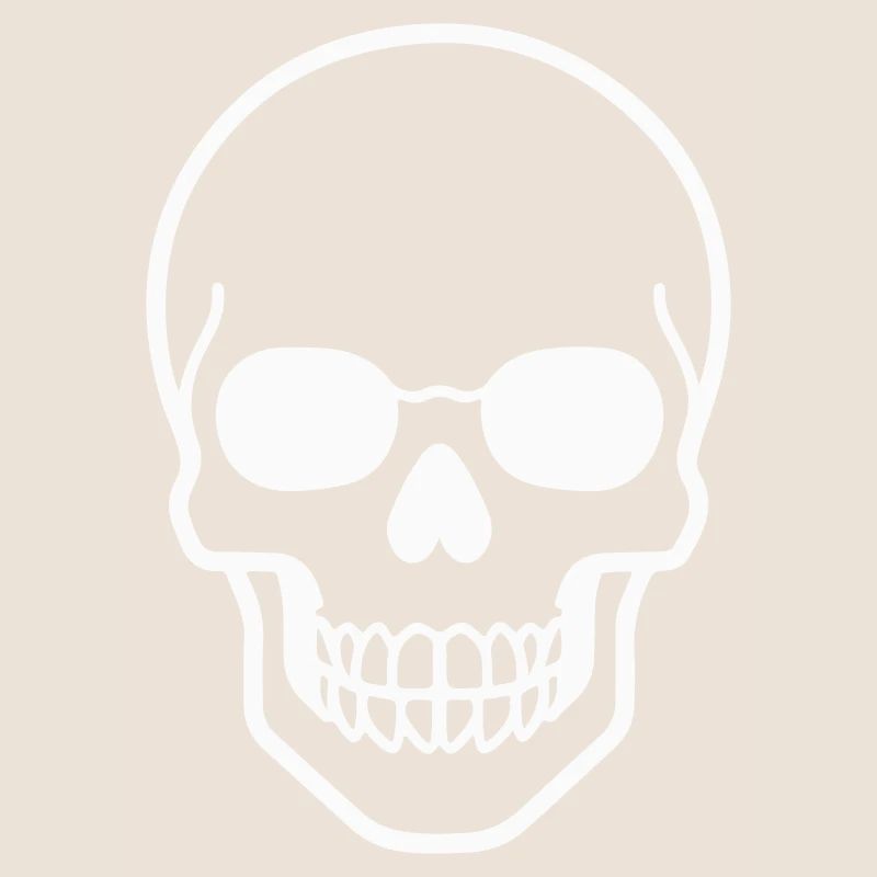 Minimalist Totenkopf Design