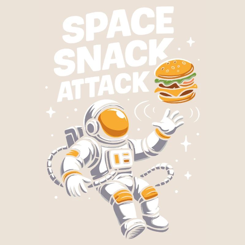 Conception spatiale du hamburger d'astronaute