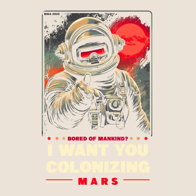 Mars Colonization Promotional Poster
