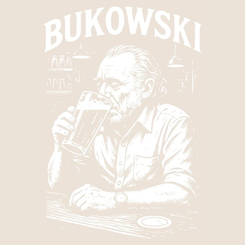 Charles Bukowski Bar Portrait