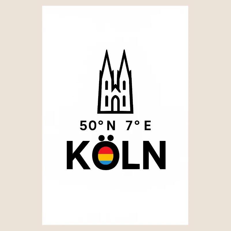 Cologne Compass 50°N 7°E Skyline
