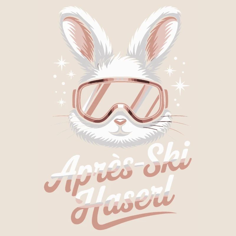 Après-ski bunny hut fun Skier ski bunny