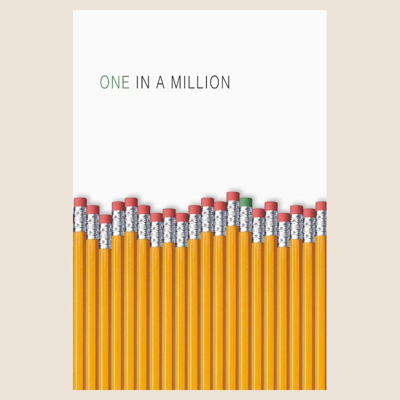 One in a Million Unique Statement Design