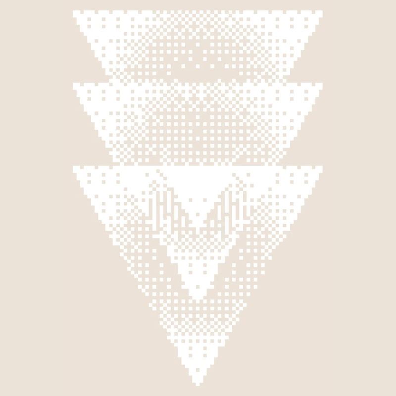 Halftone Triangle Cascade
