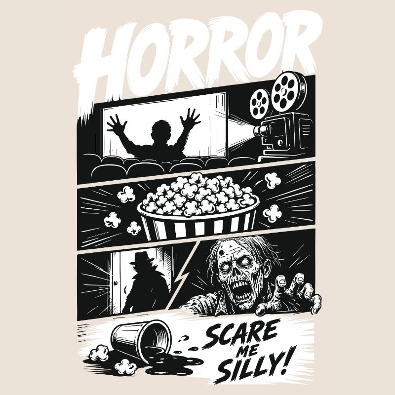 Horror Popcorn Comic Style