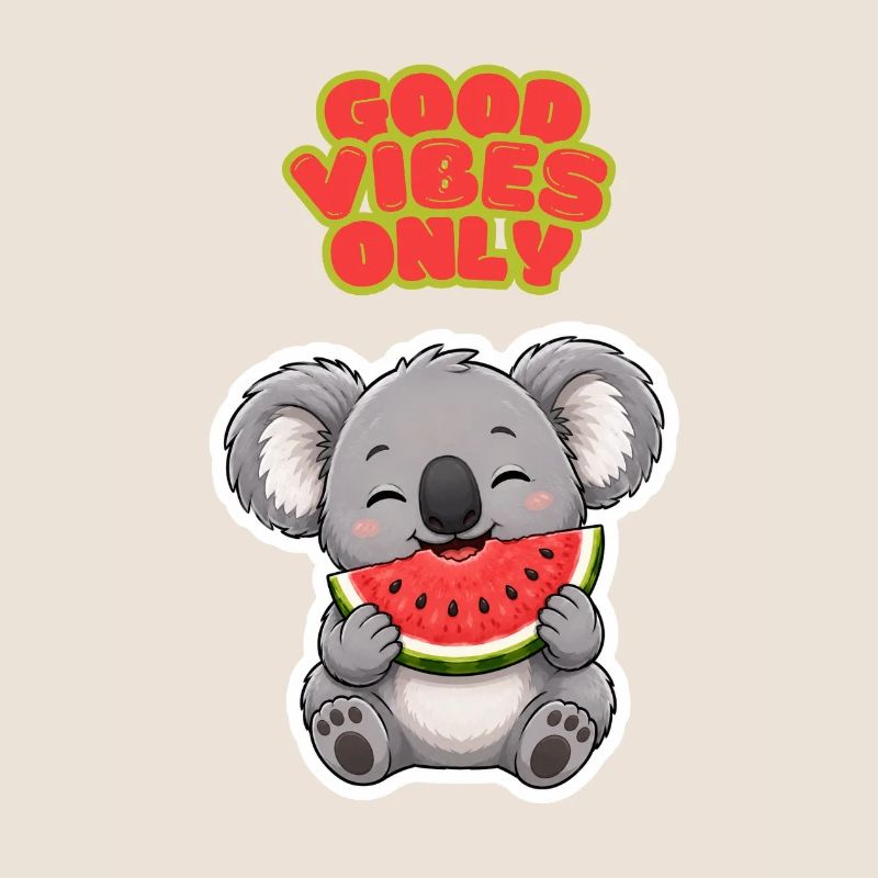 Koala Wassermelone: Gute Vibes