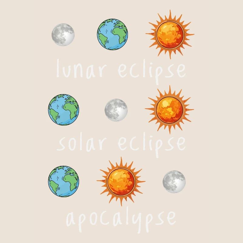 Éclipse lunaire Éclipse solaire Apocalypse Humour