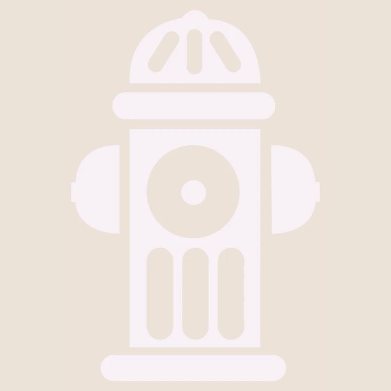 Fire Hydrant Silhouette Line Minimal