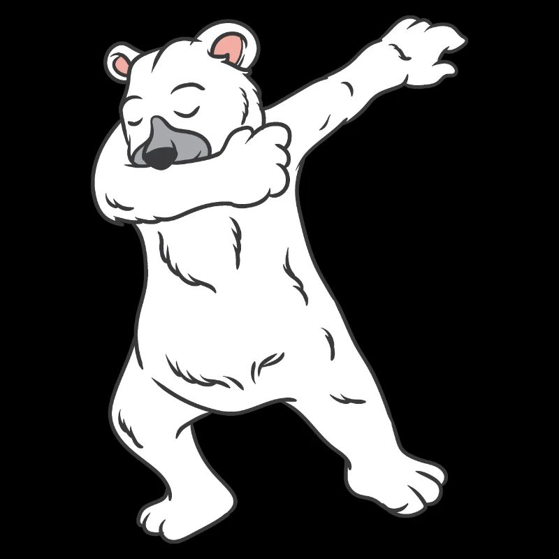 Christmas Polar Bear Dabbing Polar Bear Dab Design