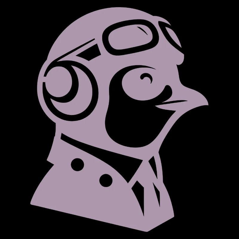 Penguin Pilot Airplane Flying Flight License