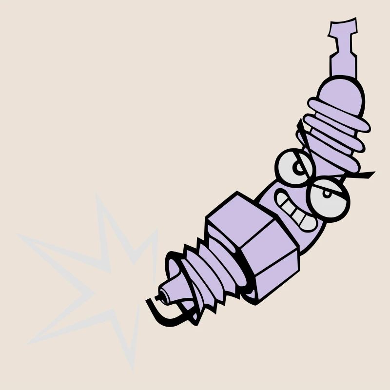 Spark plug with color changing function