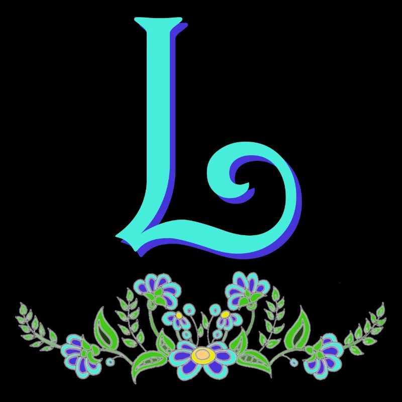 flower blue l