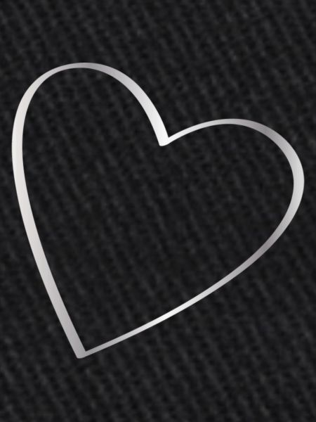 Heart contour silver