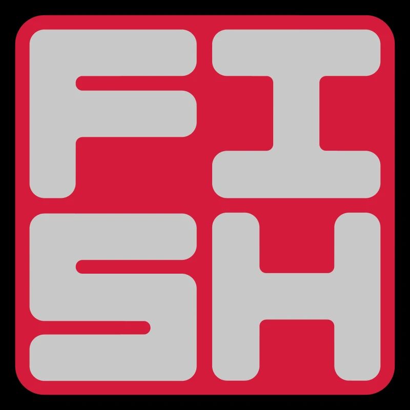 Text Logo Fish
