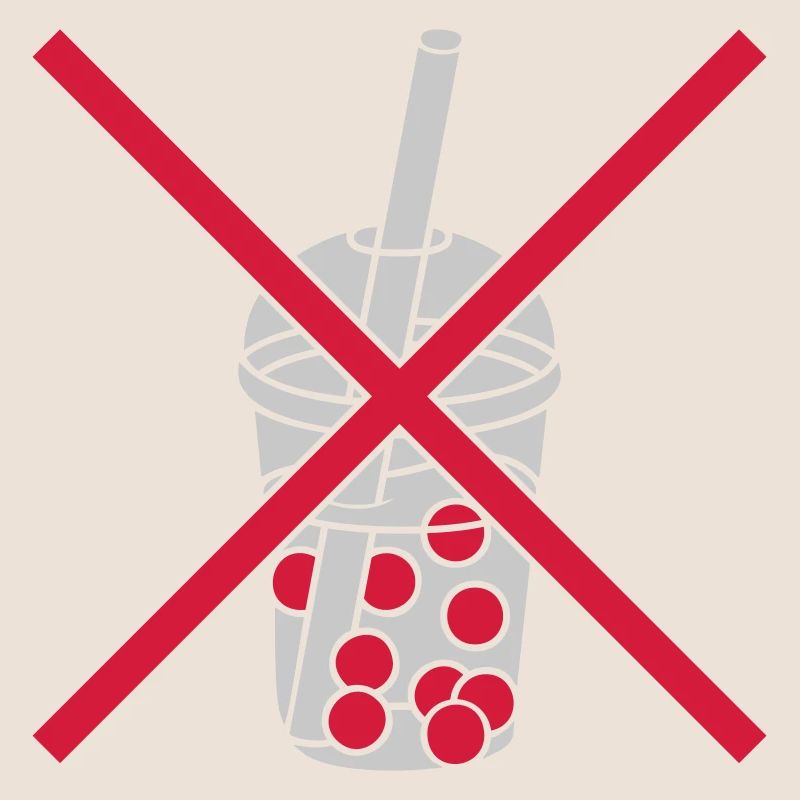 Zone Bubble Tea prohibited
