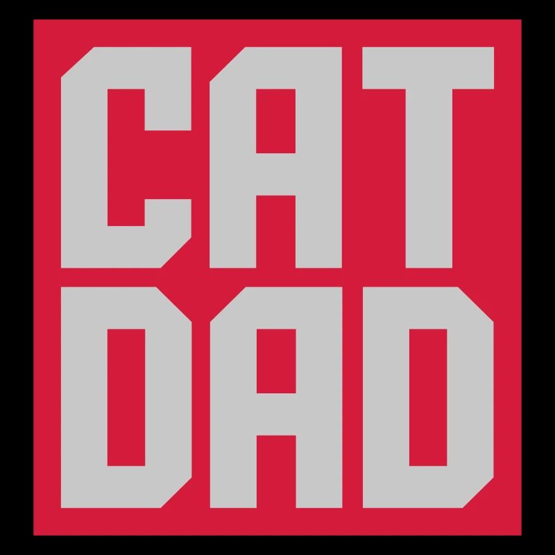 Schild Cat Dad Design