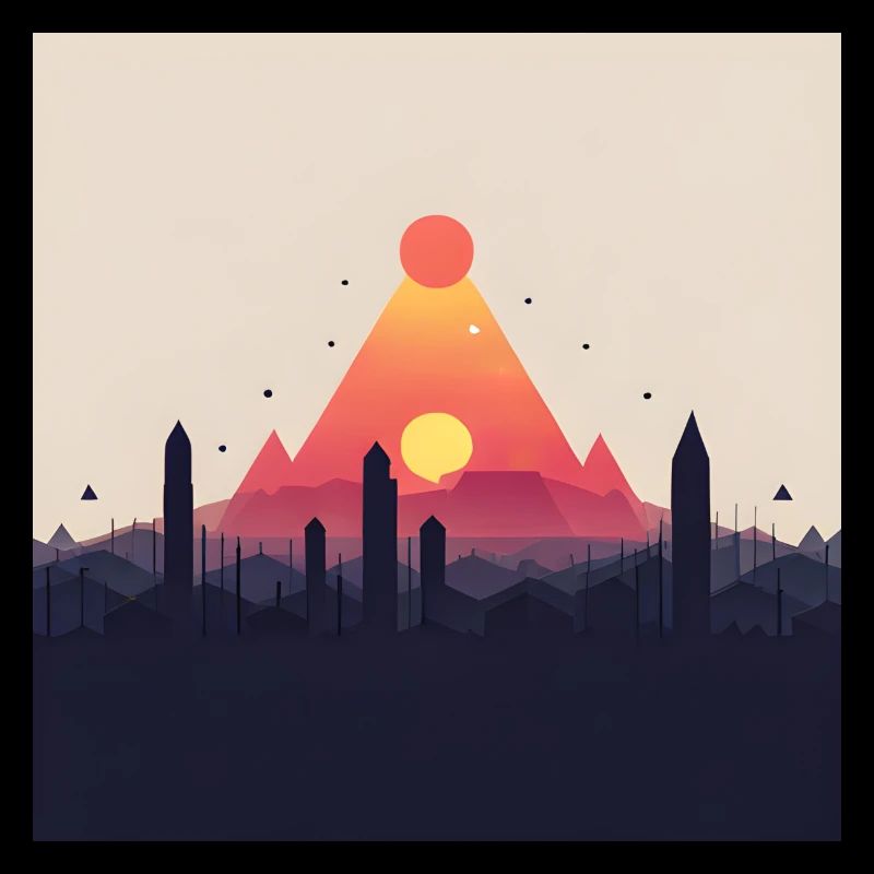 abstrakte Pyramide