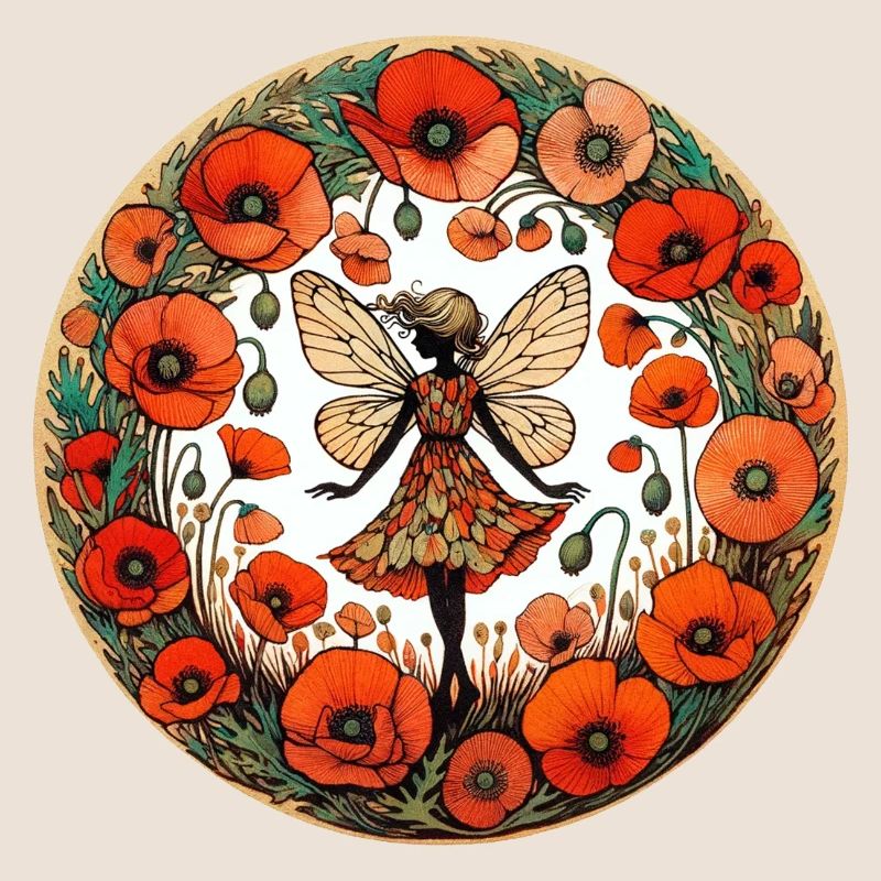 Mohnblume Fee