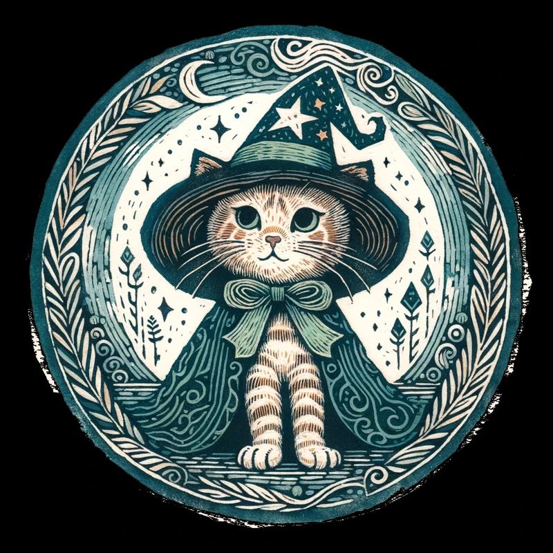 Zauberer Kätzchen Katze