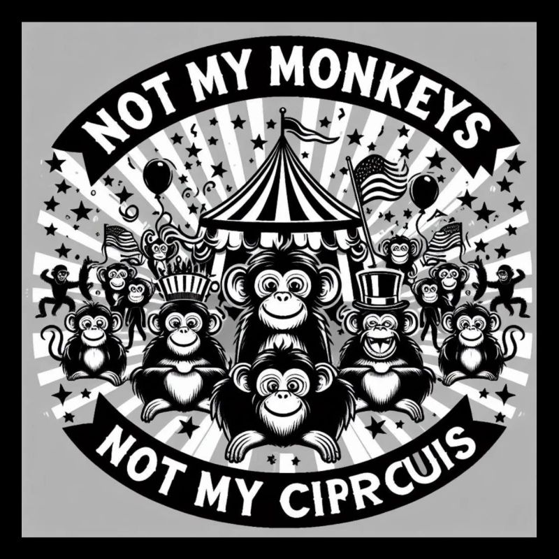 Pas mes singes, pas mon cirque, drôle